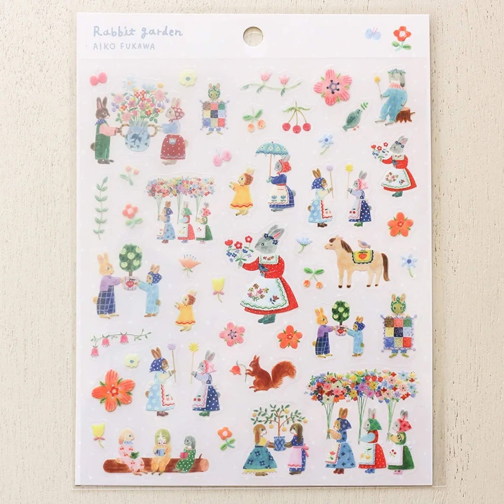 Cozyca Sticker Seal - Rabbit Garden - Sticker Sheets