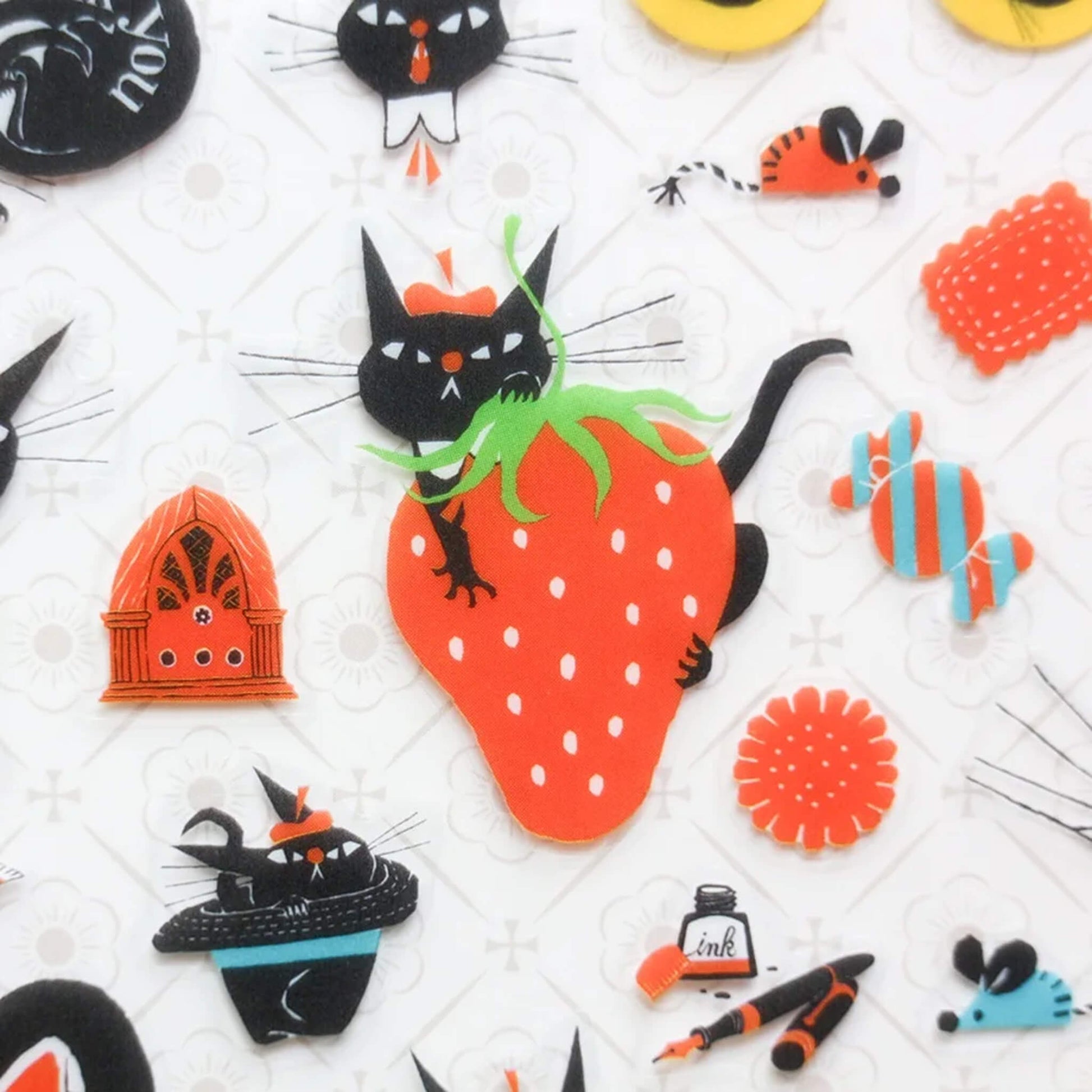 Cozyca Sticker Seal - Robin the Black Cat vol.1 - Sticker Sheets