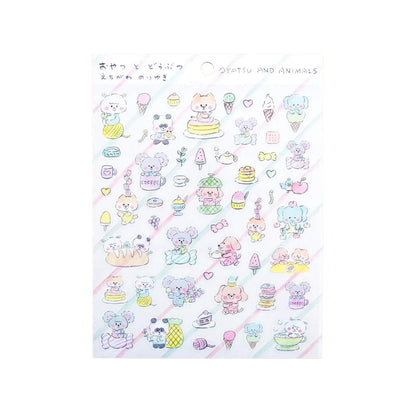 Cozyca Sticker Seal - Snacks and Animals - Sticker Sheets