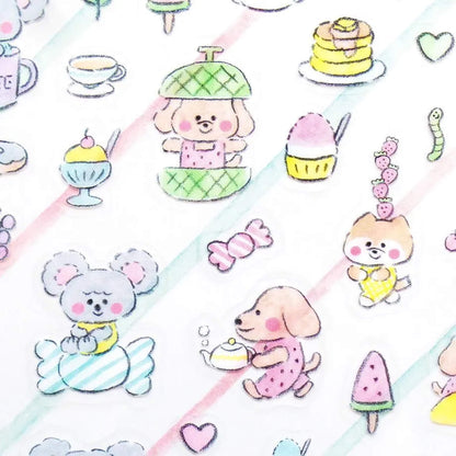 Cozyca Sticker Seal - Snacks and Animals - Sticker Sheets