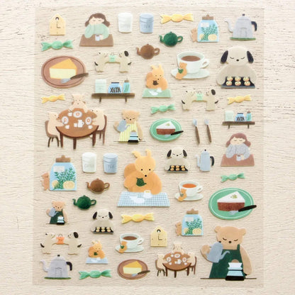 Cozyca Sticker Seals - Tea Time - Sticker Sheets