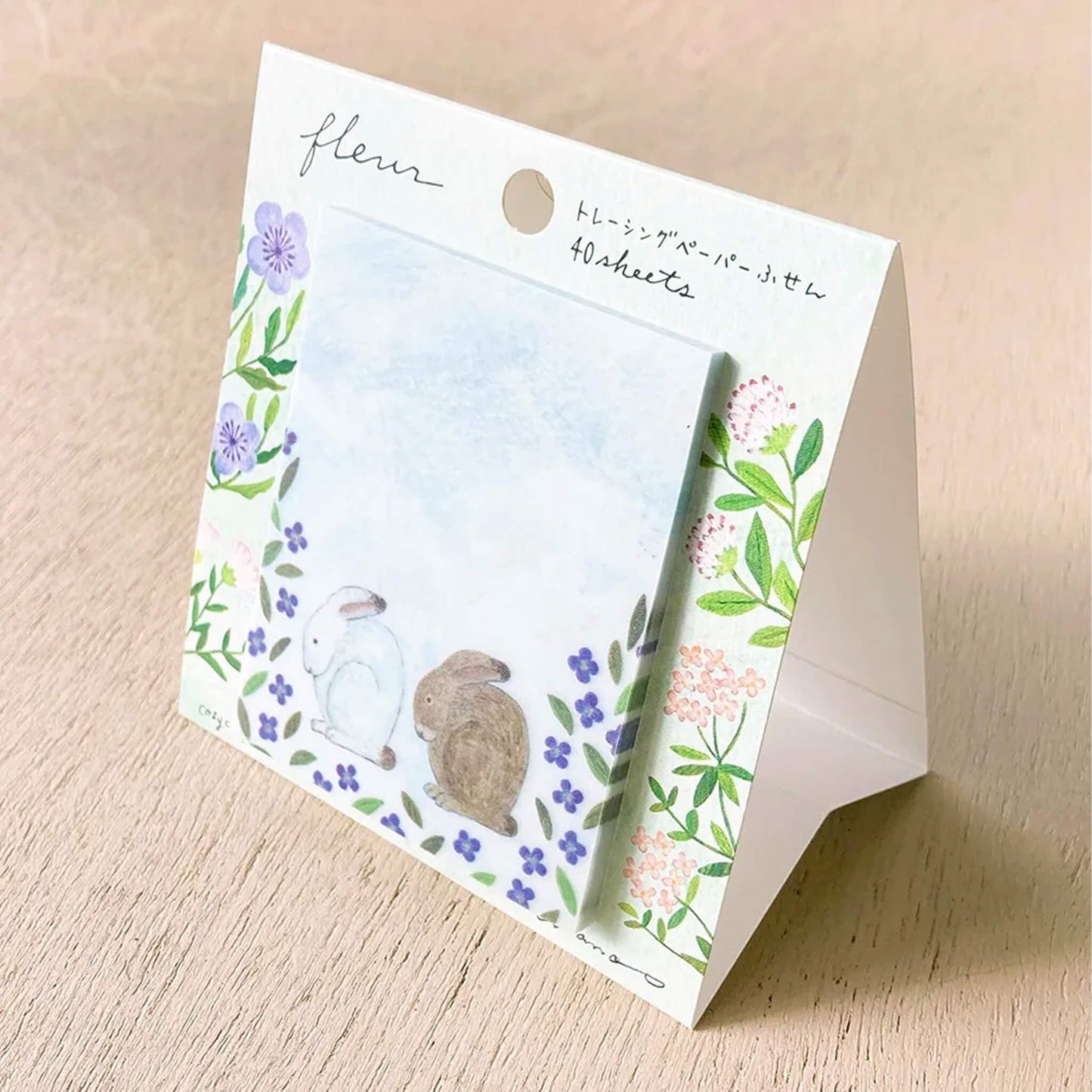 Cozyca Tracing Paper Sticky Notes - Fleur - Sticky Notes