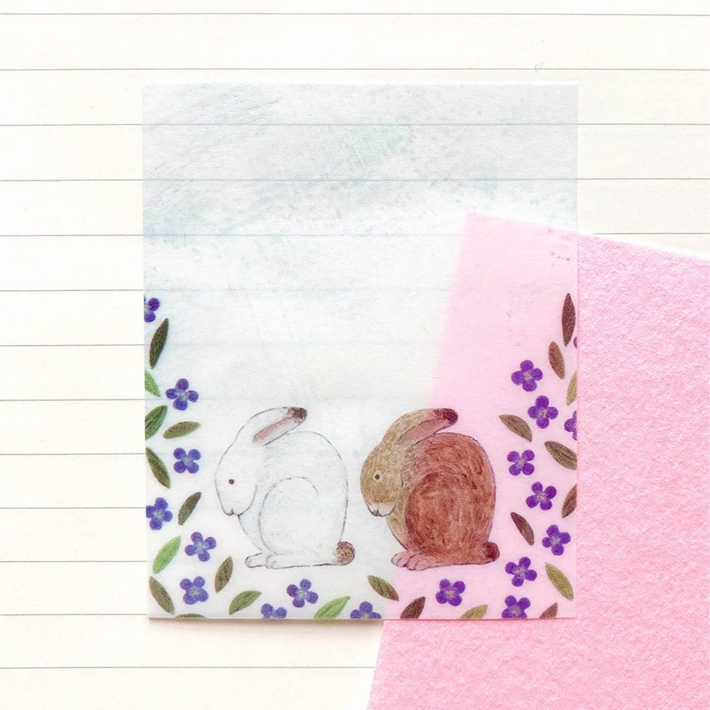 Cozyca Tracing Paper Sticky Notes - Fleur - Sticky Notes