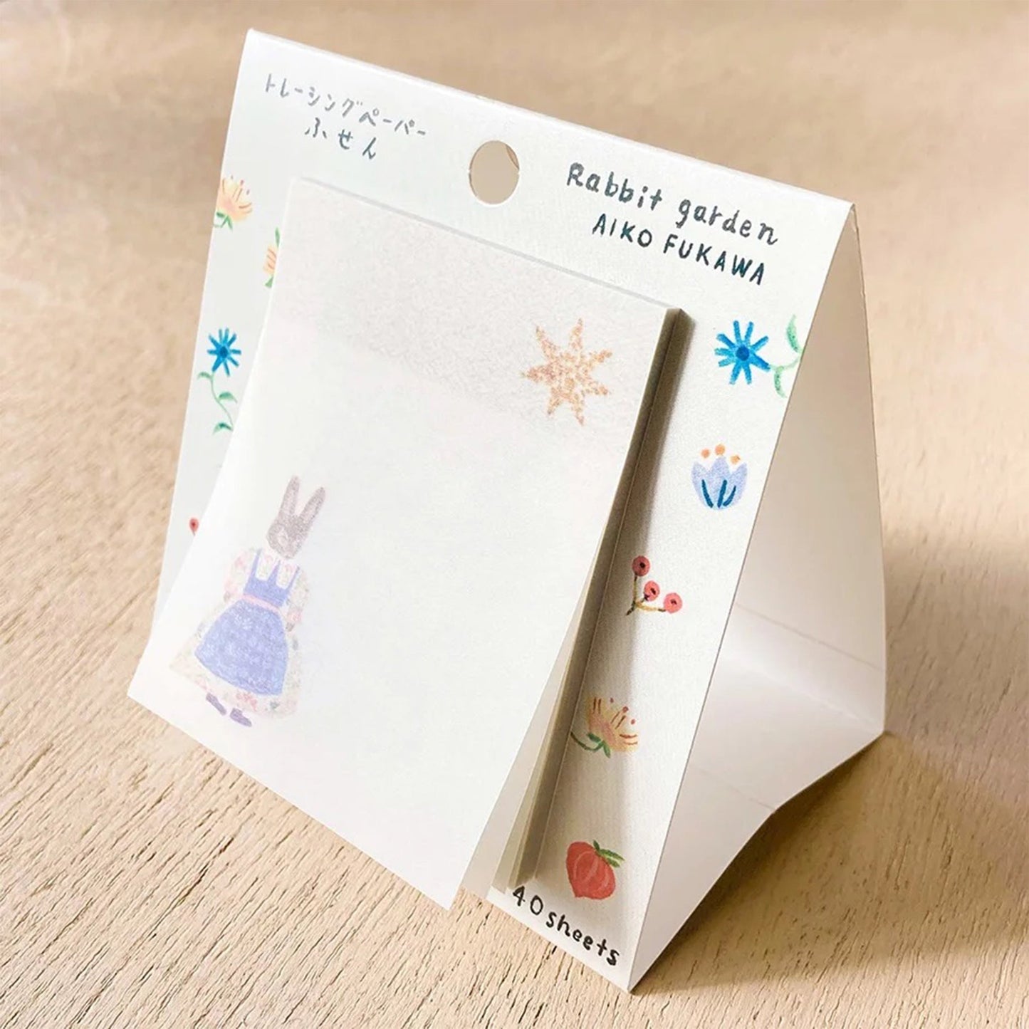 Cozyca Tracing Paper Sticky Notes - Rabbit Garden - Sticky Notes