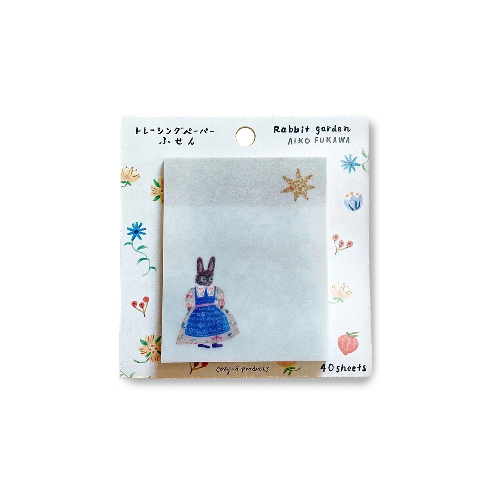 Cozyca Tracing Paper Sticky Notes - Rabbit Garden - Sticky Notes