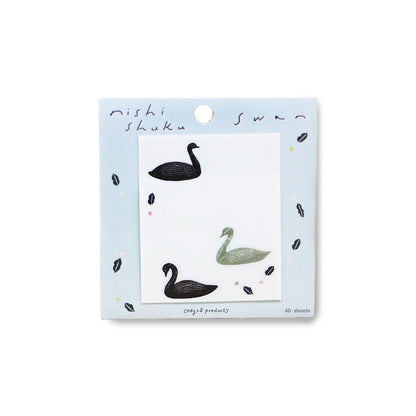 Cozyca Tracing Paper Sticky Notes - Swan - Sticky Notes