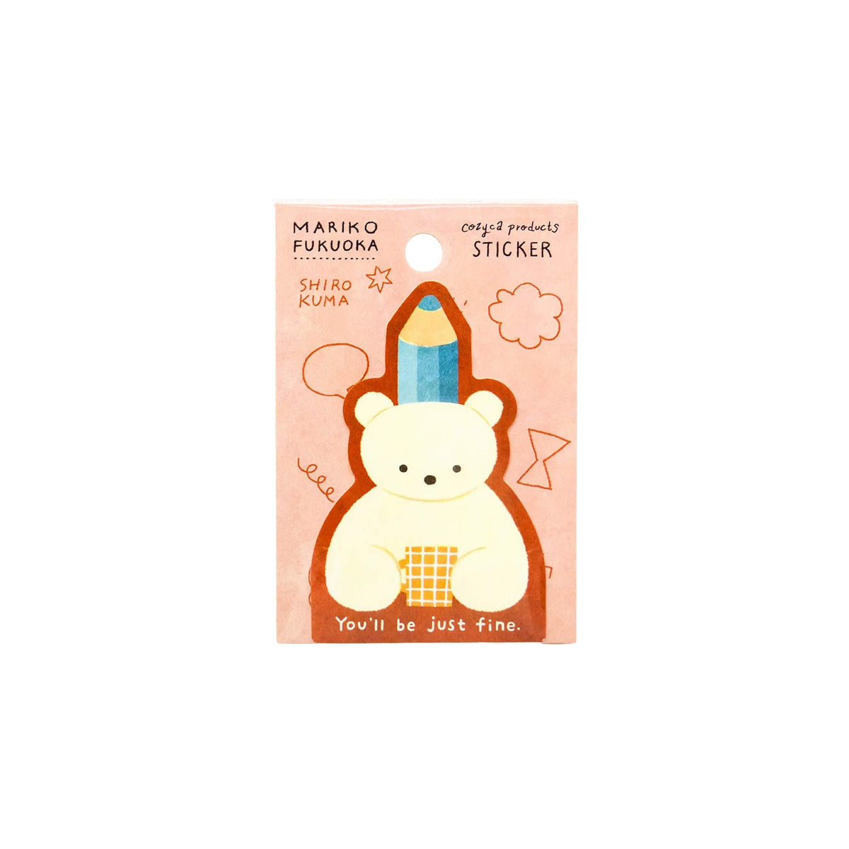 Cozyca Waterproof Sticker - SHIRO KUMA - Flake Stickers