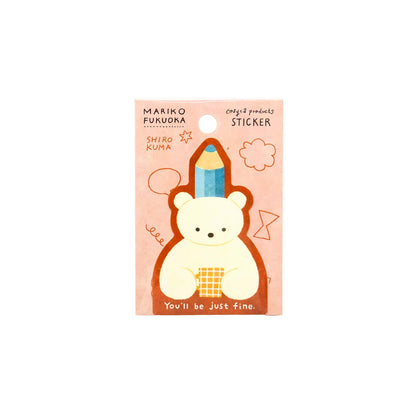 Cozyca Waterproof Sticker - SHIRO KUMA - Flake Stickers