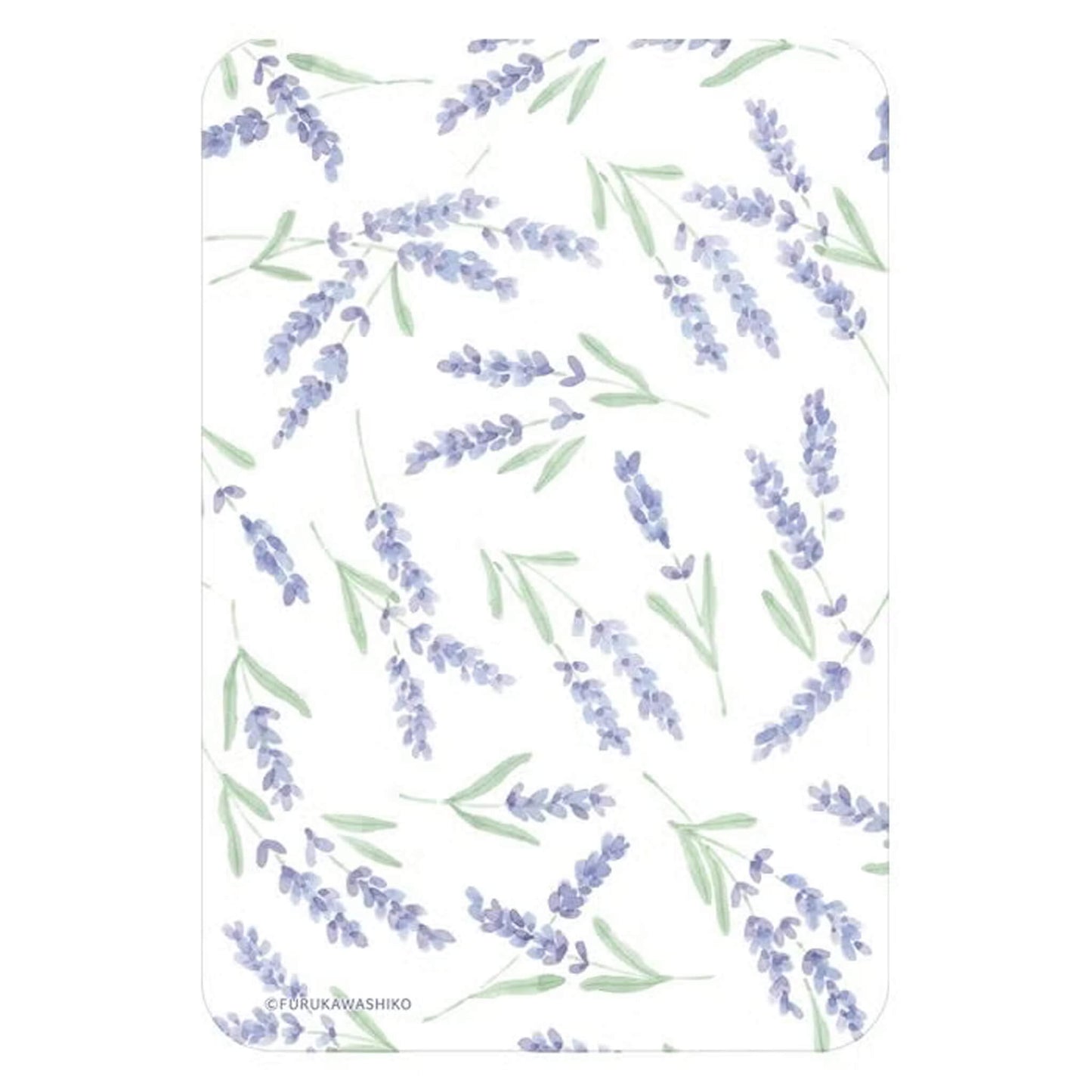 Fukukawa Shiko Clear Bookmark [A6] - Lavender - Hontowatashi - Bookmarks