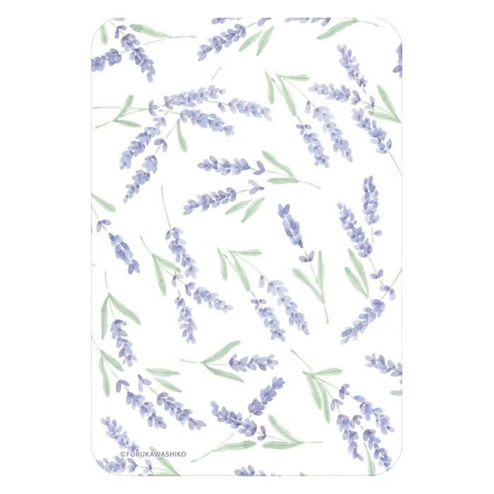 Fukukawa Shiko Clear Bookmark [A6] - Lavender - Hontowatashi - Bookmarks