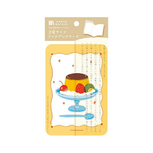Fukukawa Shiko Clear Bookmark [A6] - Pudding - Hontowatashi - Bookmarks