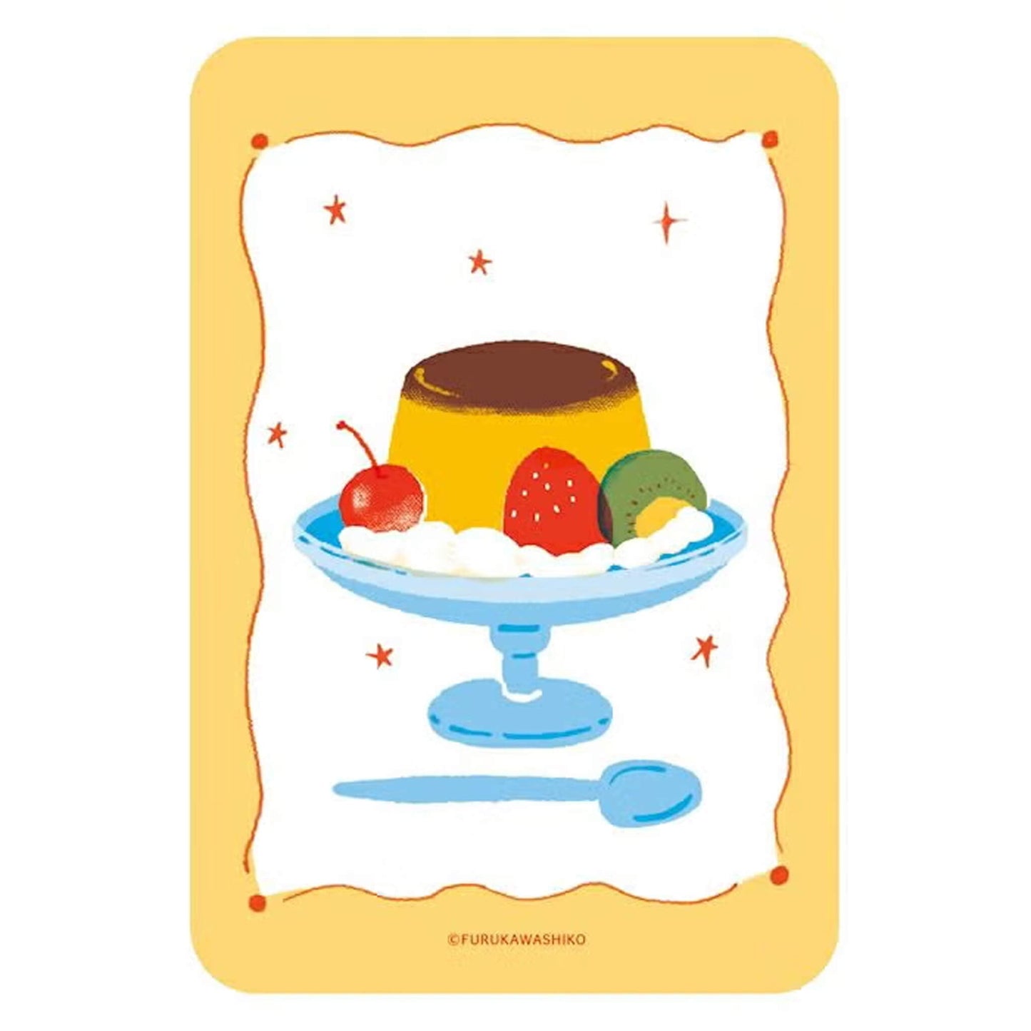 Fukukawa Shiko Clear Bookmark [A6] - Pudding - Hontowatashi - Bookmarks