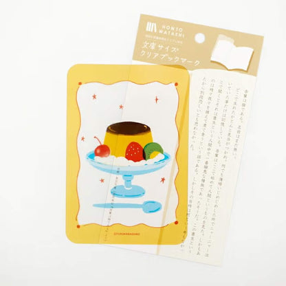 Fukukawa Shiko Clear Bookmark [A6] - Pudding - Hontowatashi - Bookmarks
