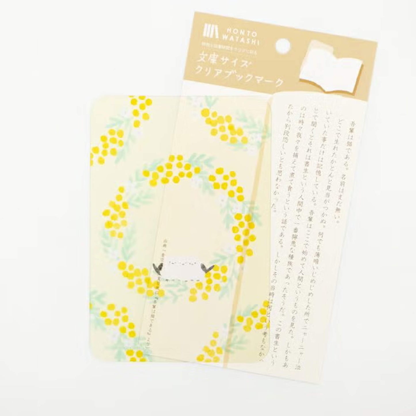 Fukukawa Shiko Clear Bookmark [A6] - White Bird - Hontowatashi - Bookmarks