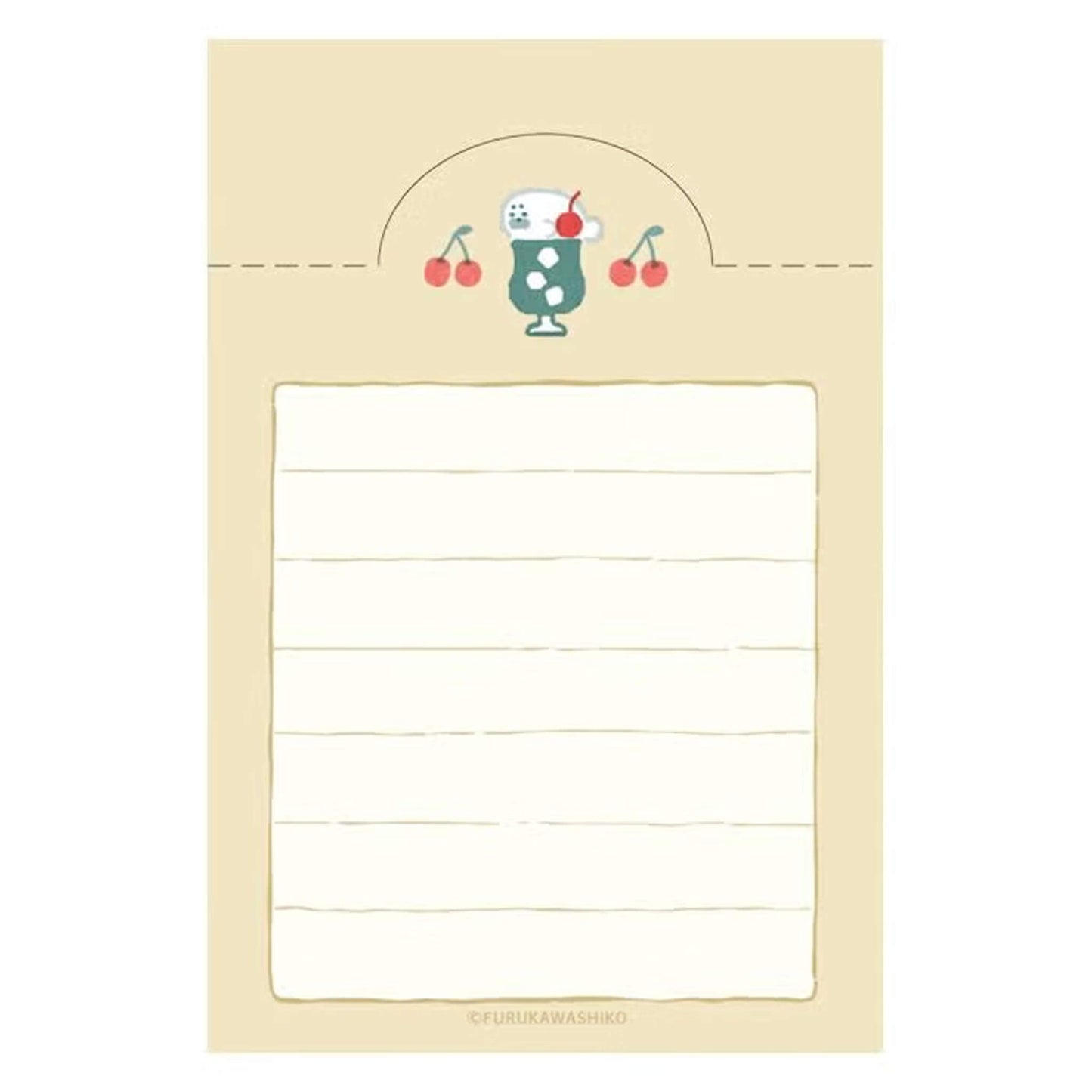 Fukukawa Shiko Soebumi Bookmark Memo Pad - Cafe - Hontowatashi - Memo Bookmarks