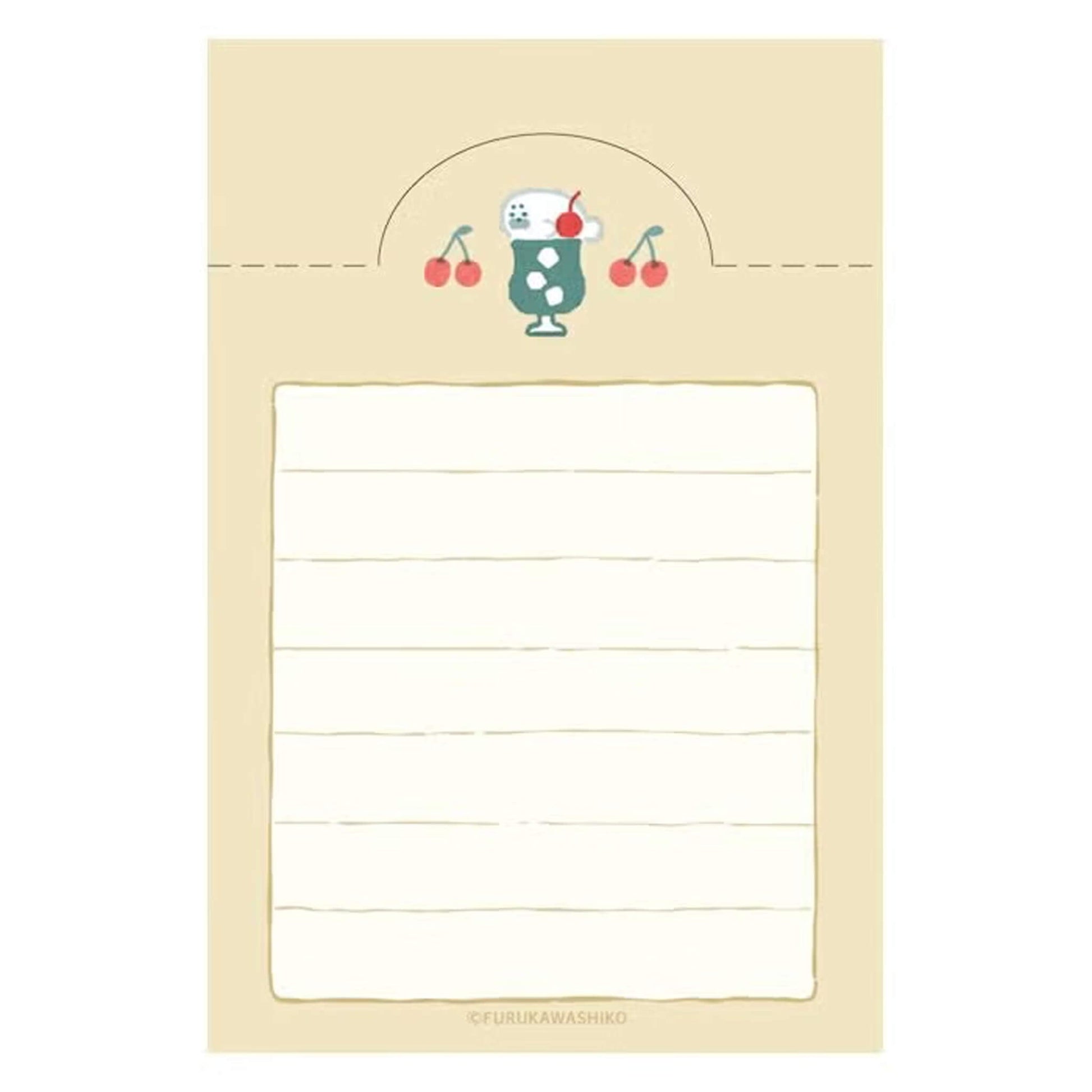 Fukukawa Shiko Soebumi Bookmark Memo Pad - Cafe - Hontowatashi - Memo Bookmarks