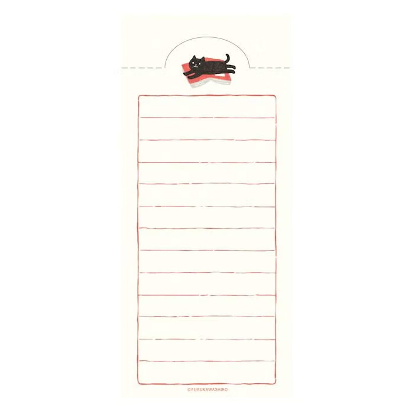 Fukukawa Shiko Soebumi Bookmark Memo Pad - Cat - Hontowatashi - Memo Bookmarks