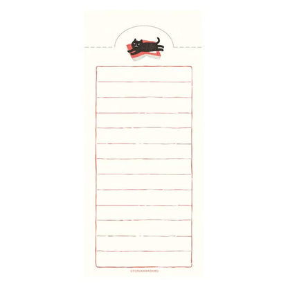 Fukukawa Shiko Soebumi Bookmark Memo Pad - Cat - Hontowatashi - Memo Bookmarks