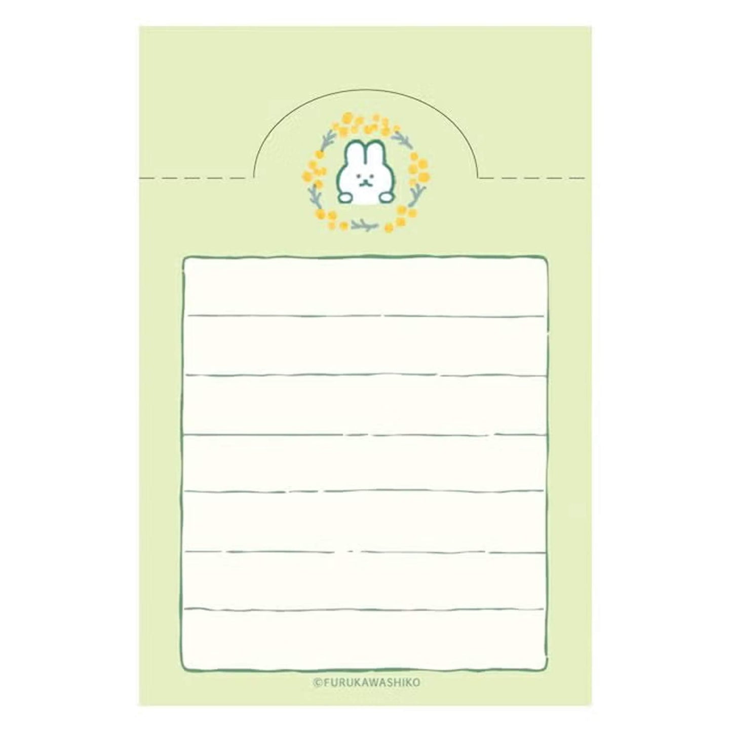 Fukukawa Shiko Soebumi Bookmark Memo Pad - Mimosa - Hontowatashi - Memo Bookmarks