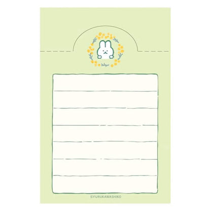 Fukukawa Shiko Soebumi Bookmark Memo Pad - Mimosa - Hontowatashi - Memo Bookmarks