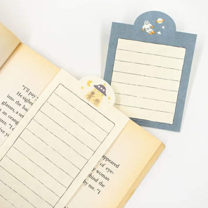 Fukukawa Shiko Soebumi Bookmark Memo Pad - The Universe - Hontowatashi - Memo Bookmarks