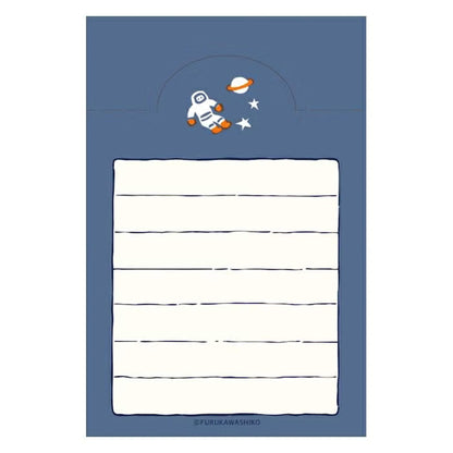 Fukukawa Shiko Soebumi Bookmark Memo Pad - The Universe - Hontowatashi - Memo Bookmarks