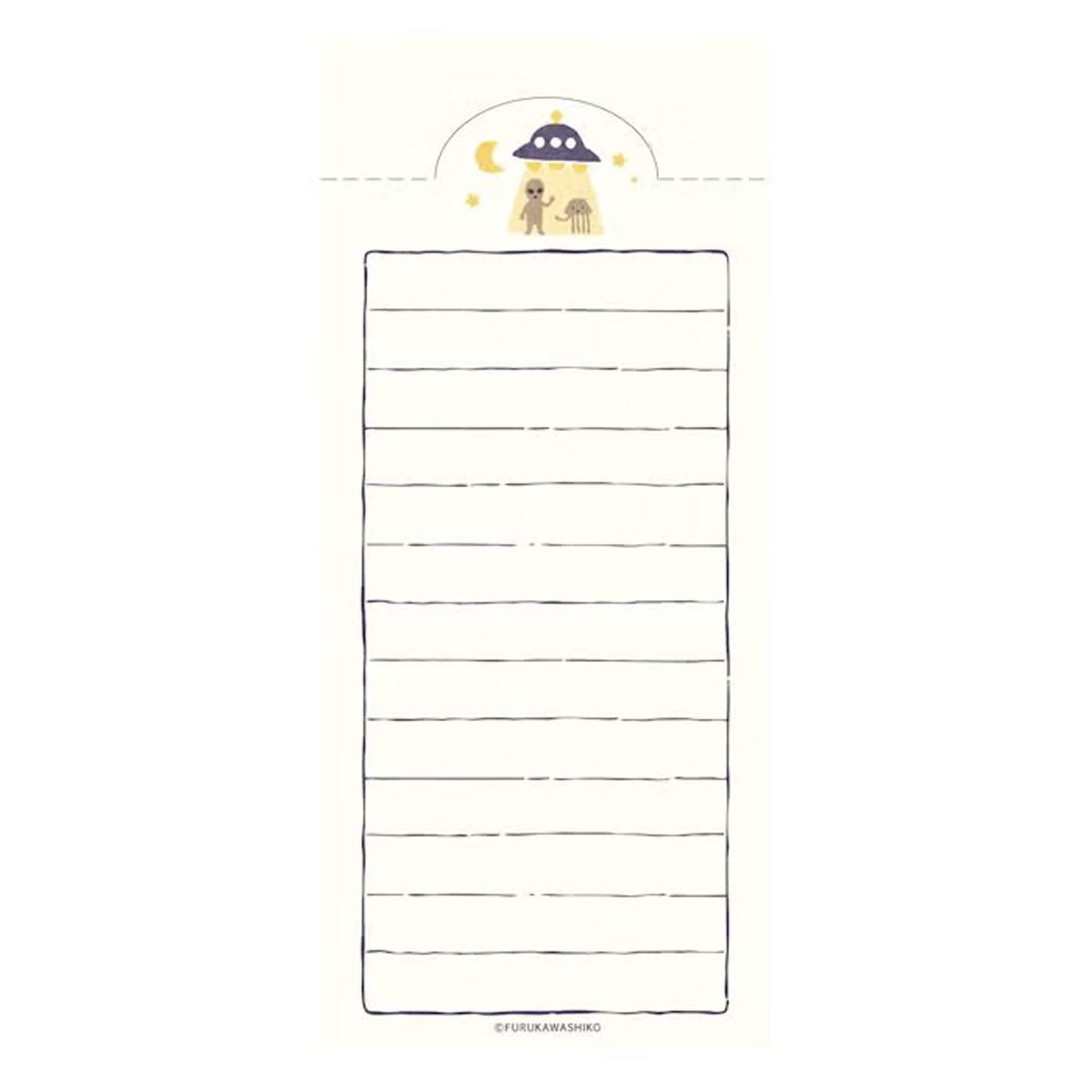 Fukukawa Shiko Soebumi Bookmark Memo Pad - The Universe - Hontowatashi - Memo Bookmarks