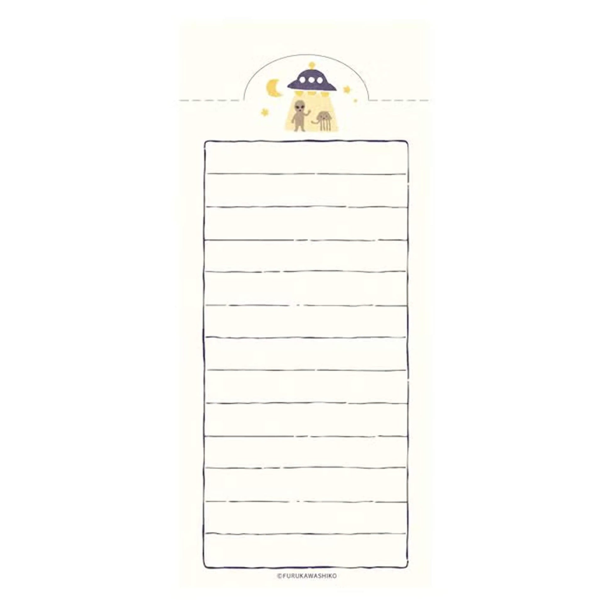 Fukukawa Shiko Soebumi Bookmark Memo Pad - The Universe - Hontowatashi - Memo Bookmarks