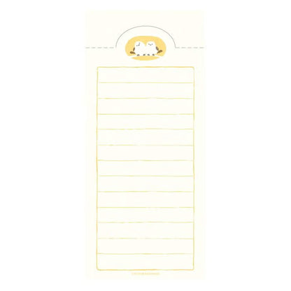 Fukukawa Shiko Soebumi Bookmark Memo Pad - White Bird - Hontowatashi - Memo Bookmarks