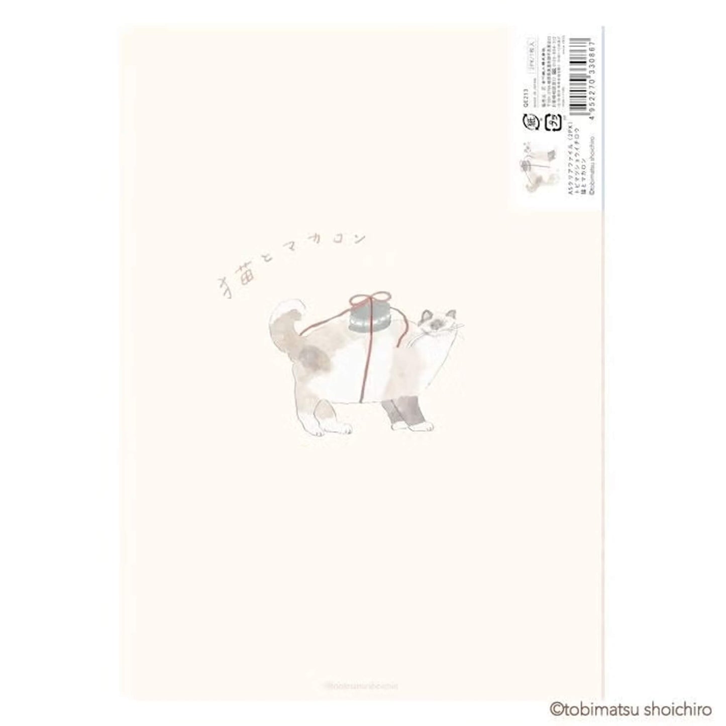 Fukukawa Shiko × Tobimatsu Shoichiro A5 Clear File Macaron - File Folders