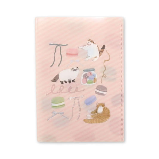 Fukukawa Shiko × Tobimatsu Shoichiro A5 Clear File Macaron - File Folders