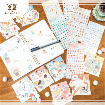 Furukawa Daily Seal Sticker Sheet - Celebration Yellow - Sticker Sheets