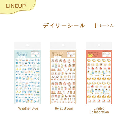 Furukawa Daily Seal Sticker Sheet - Celebration Yellow - Sticker Sheets