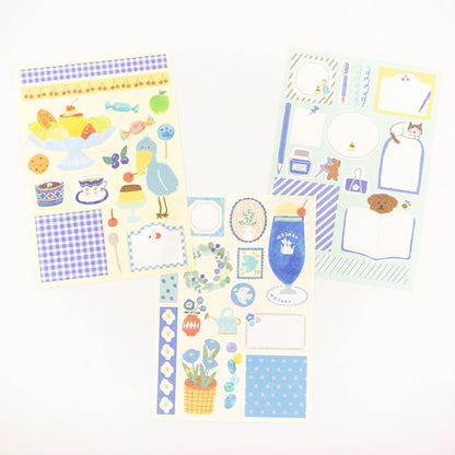 Furukawa Deco Paper Set Limited - Blue - Patterned Paper