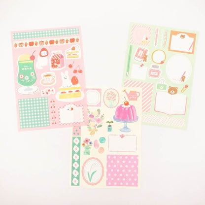 Furukawa Deco Paper Set Limited - Pink - Patterned Paper