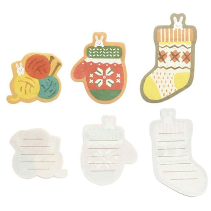 Furukawa Die Cut Mini Letter Set - Knitting - Mini Letter Writing Sets