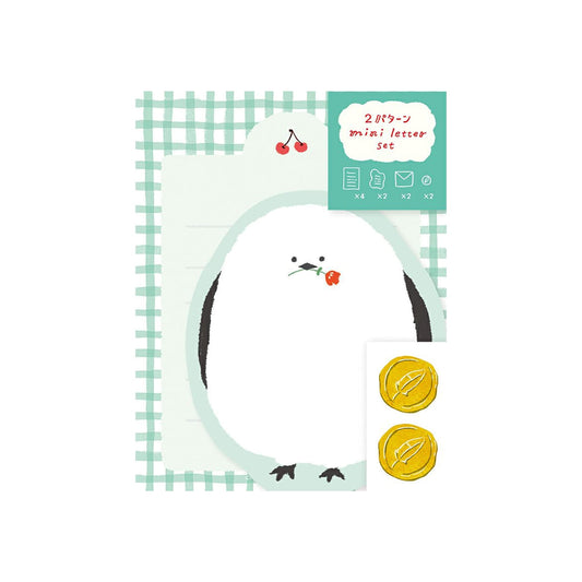 Furukawa Die Cut Mini Letter Set Limited - Fluffy Bird - Mini Letter Writing Sets