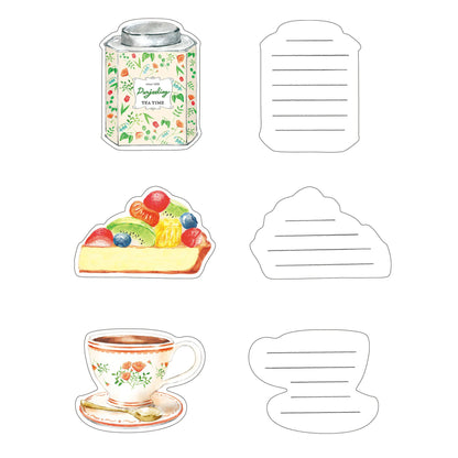 Furukawa Die Cut Mini Letter Set - Tea Time & Darjeeling - Mini Letter Writing Sets