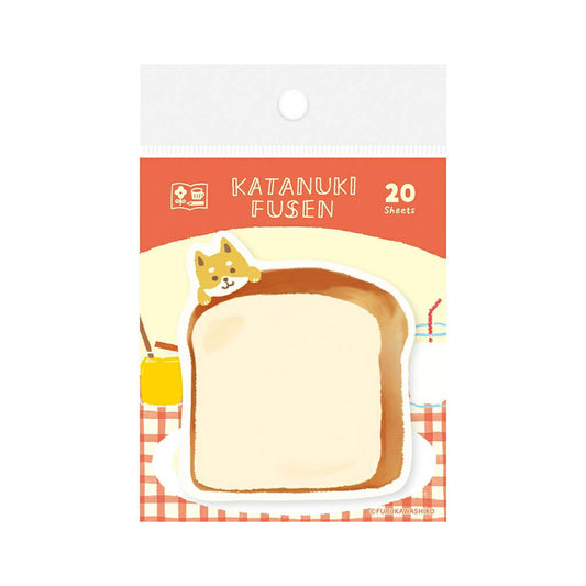 Furukawa Die Cut Sticky Notes - Bread and Dog - Sticky Notes