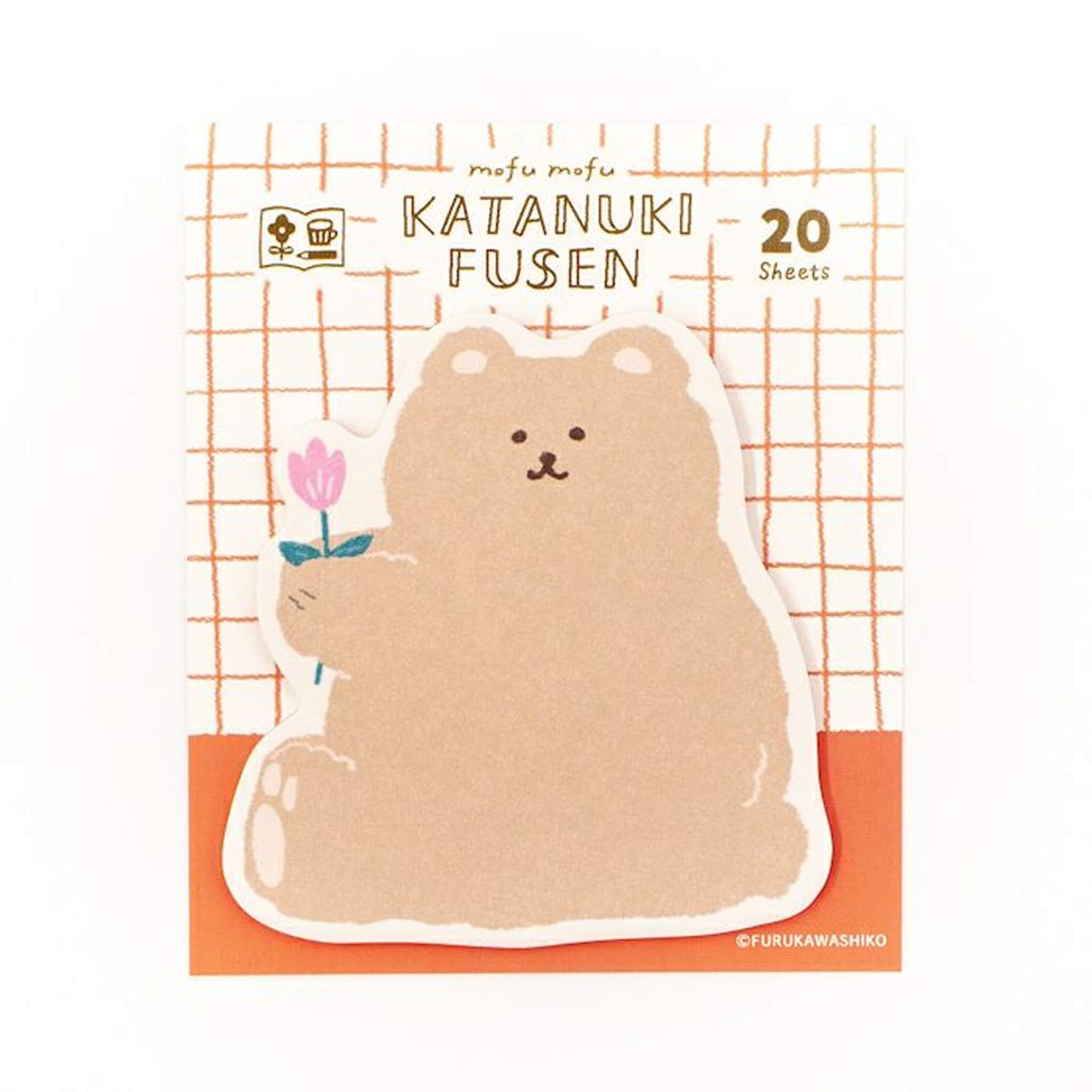 Furukawa Die Cut Sticky Notes - Fluffy Bear - Sticky Notes