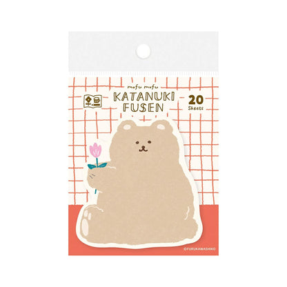 Furukawa Die Cut Sticky Notes - Fluffy Bear - Sticky Notes