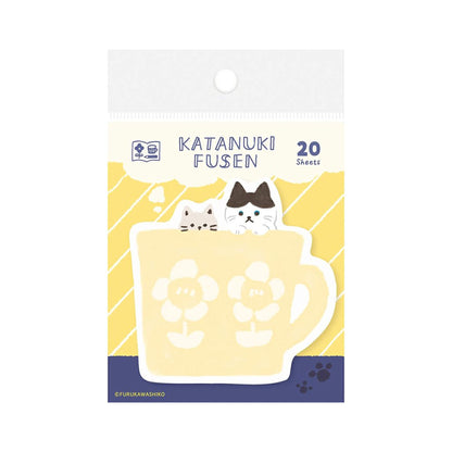 Furukawa Die Cut Sticky Notes - Mug Cat - Sticky Notes