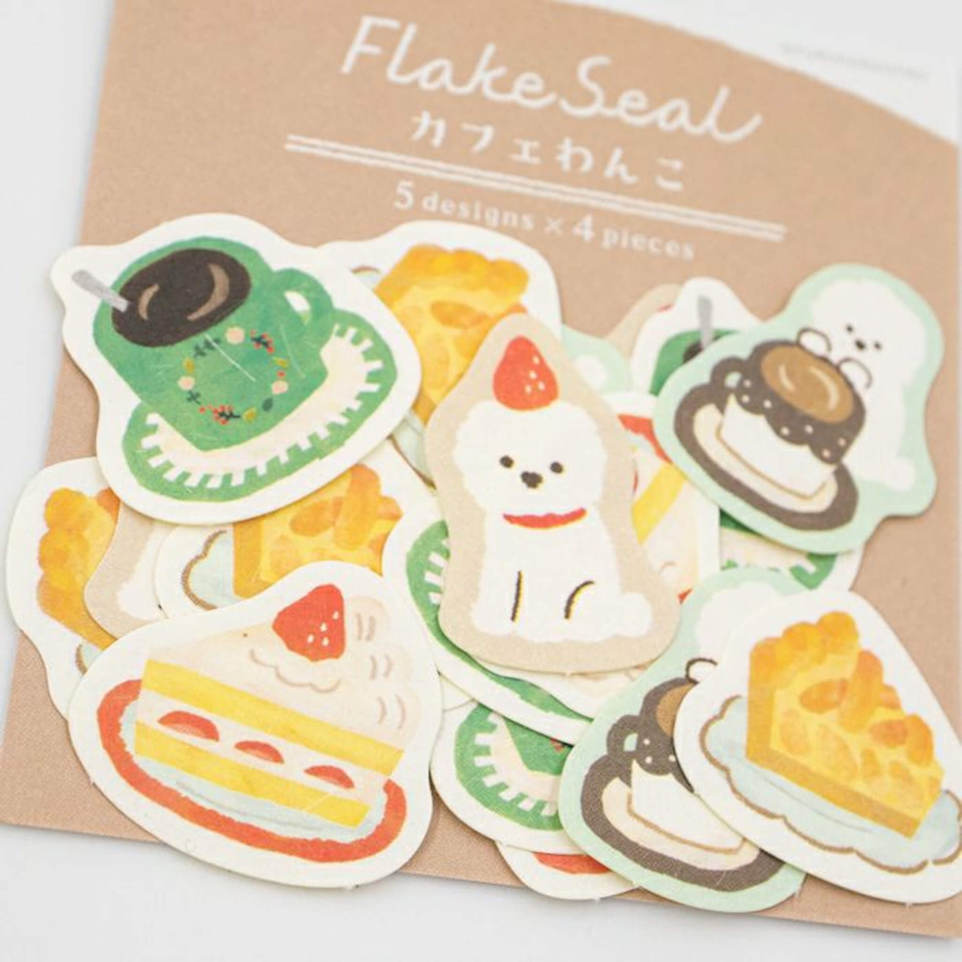 Furukawa Flake Sticker Wa - Life 2024 Winter Limited - Cafe Dog - Flake Stickers