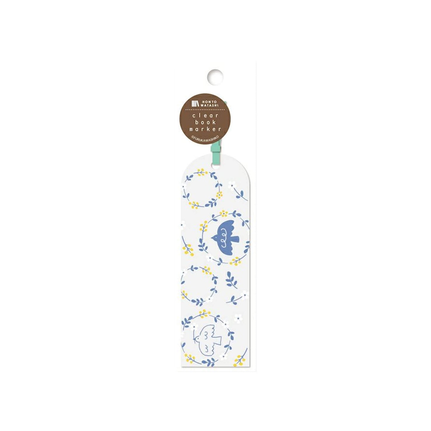 Furukawa Hontowatashi Clear Bookmark - Blue Bird - Bookmarks