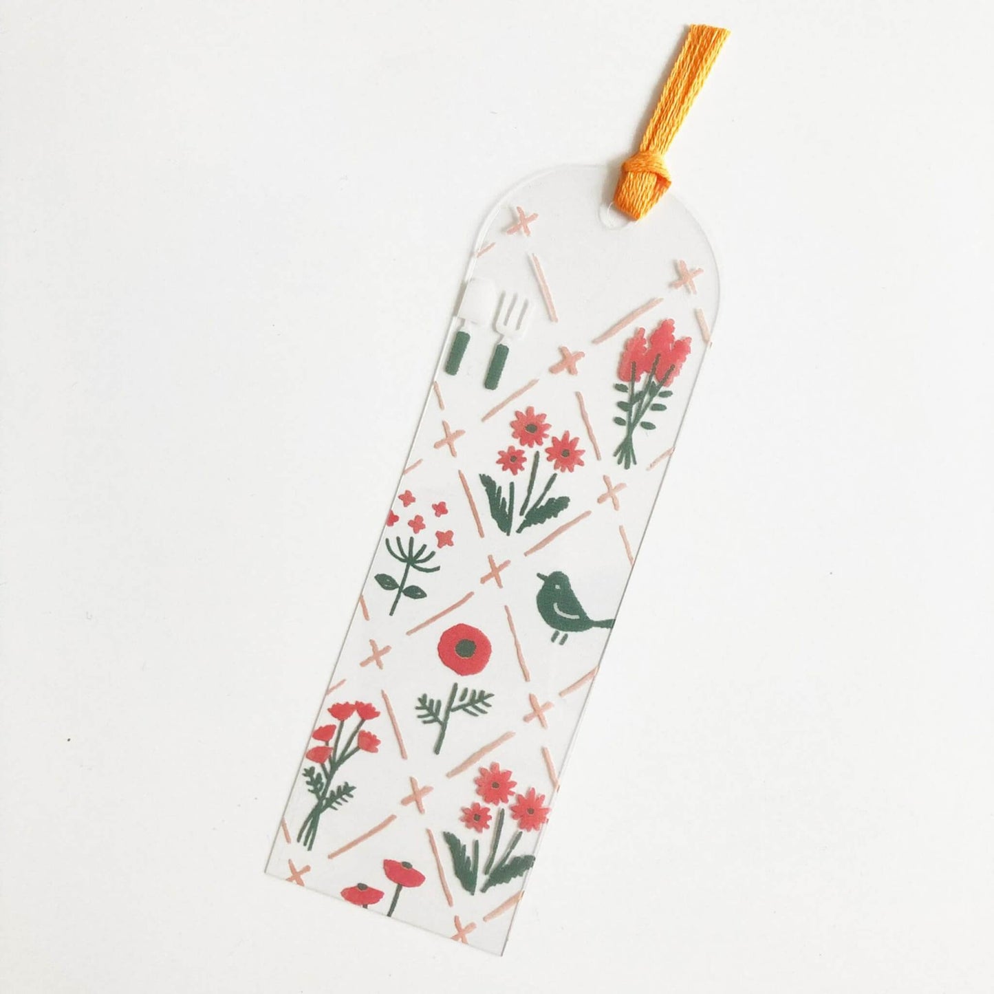 Furukawa Hontowatashi Clear Bookmark - Dry Flower - Bookmarks