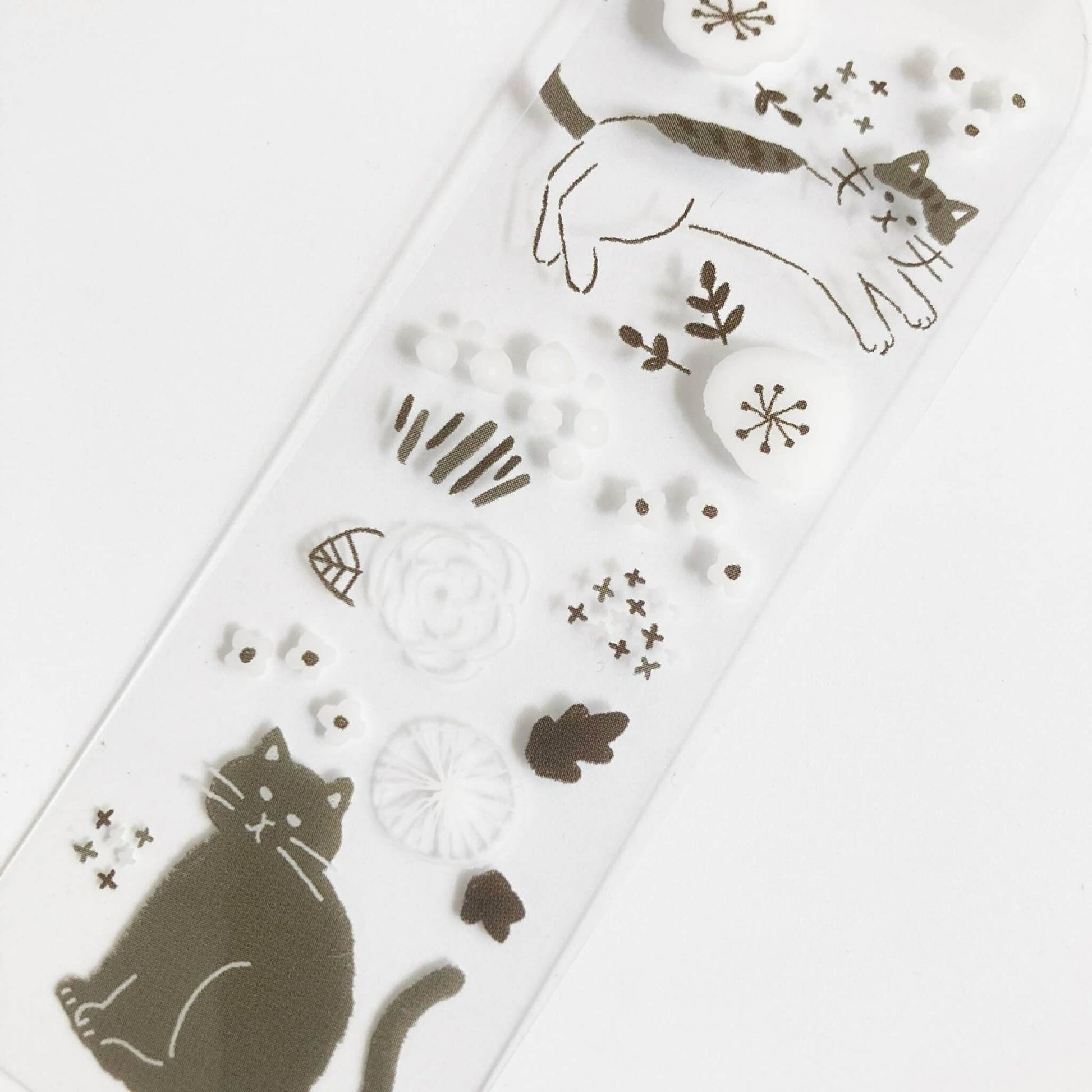 Furukawa Hontowatashi Clear Bookmark - Gorogoro Cat - Bookmarks