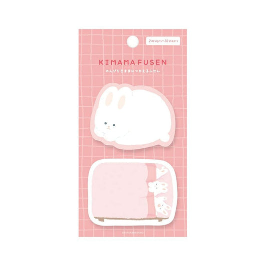 Furukawa Kimama Sticky Notes - Lazy Rabit - Sticky Notes