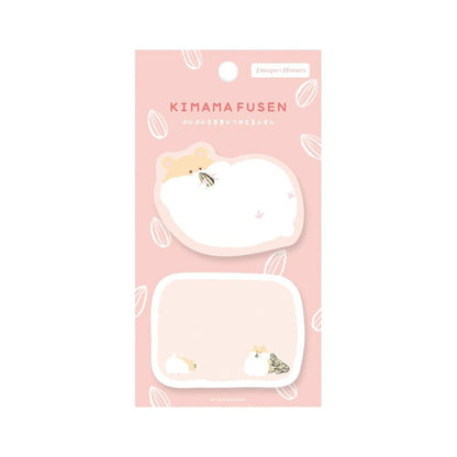 Furukawa Kimama Sticky Notes - Punipuni Hamster - Sticky Notes