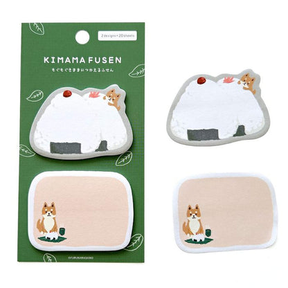 Furukawa Kimama Sticky Notes - Rice Ball Dog - Sticky Notes