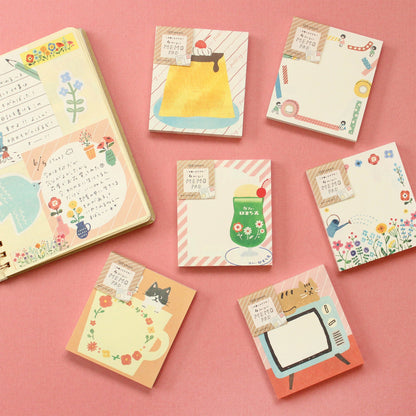 Furukawa Memo Pad - Flower - Memo Pads